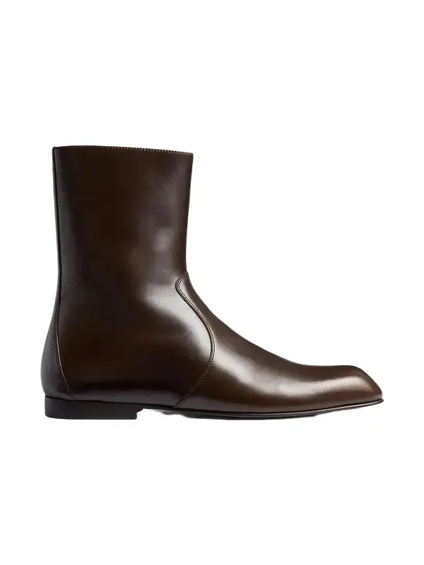 Colt Ankle Boot In Vintage Brown Leather Colt Ankle Boot In Vintage Brown Leather