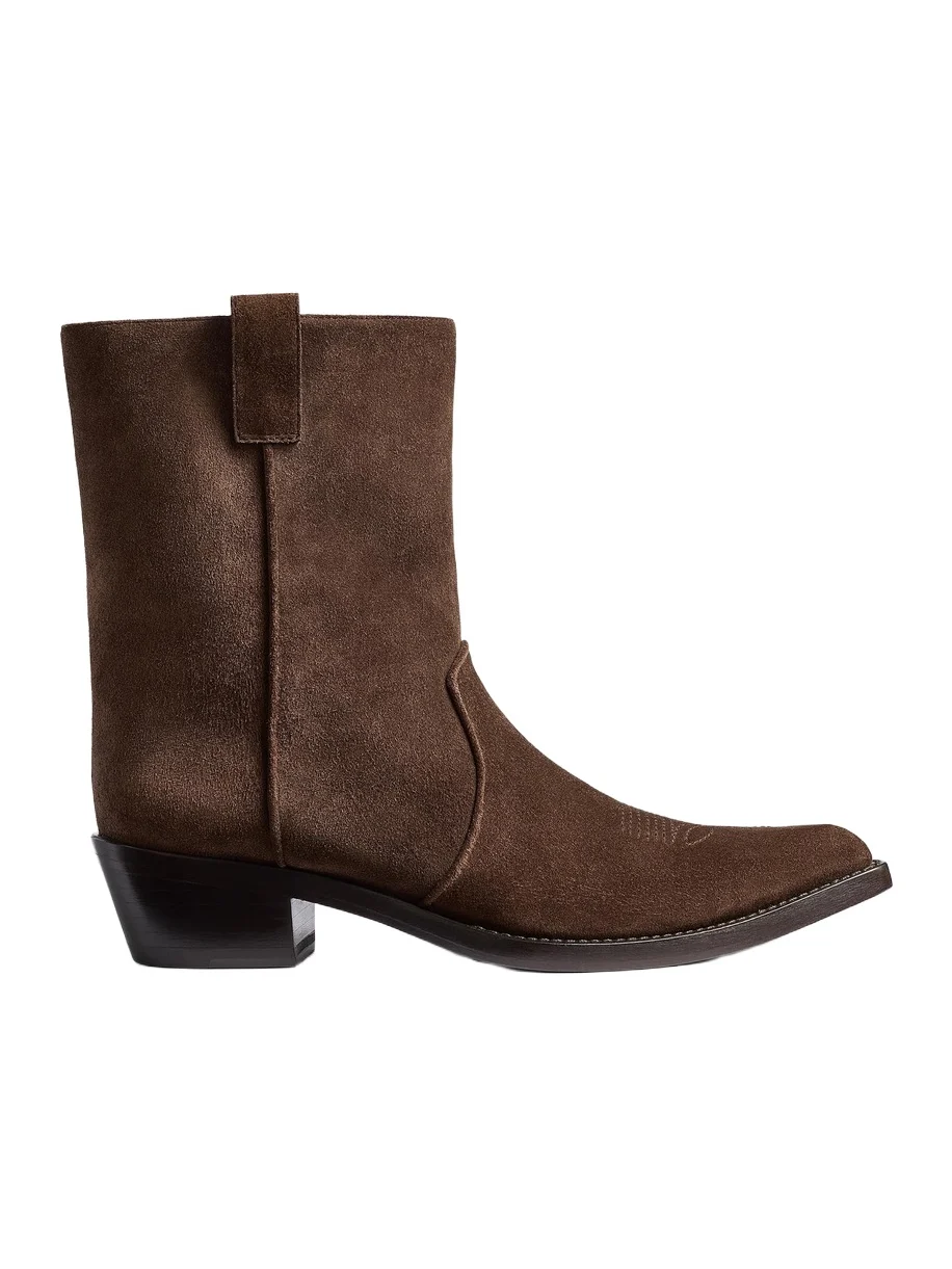 Clive Ankle Boot In Ebano Suede Clive Ankle Boot In Ebano Suede