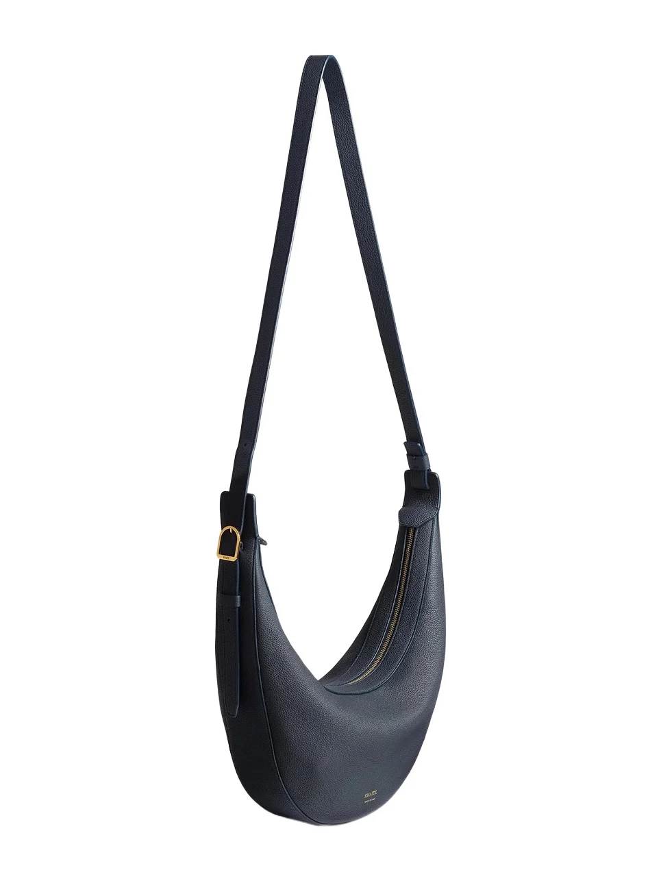 Khaite Small Augustina Crossbody Bag In Midnight Pebbled Leather