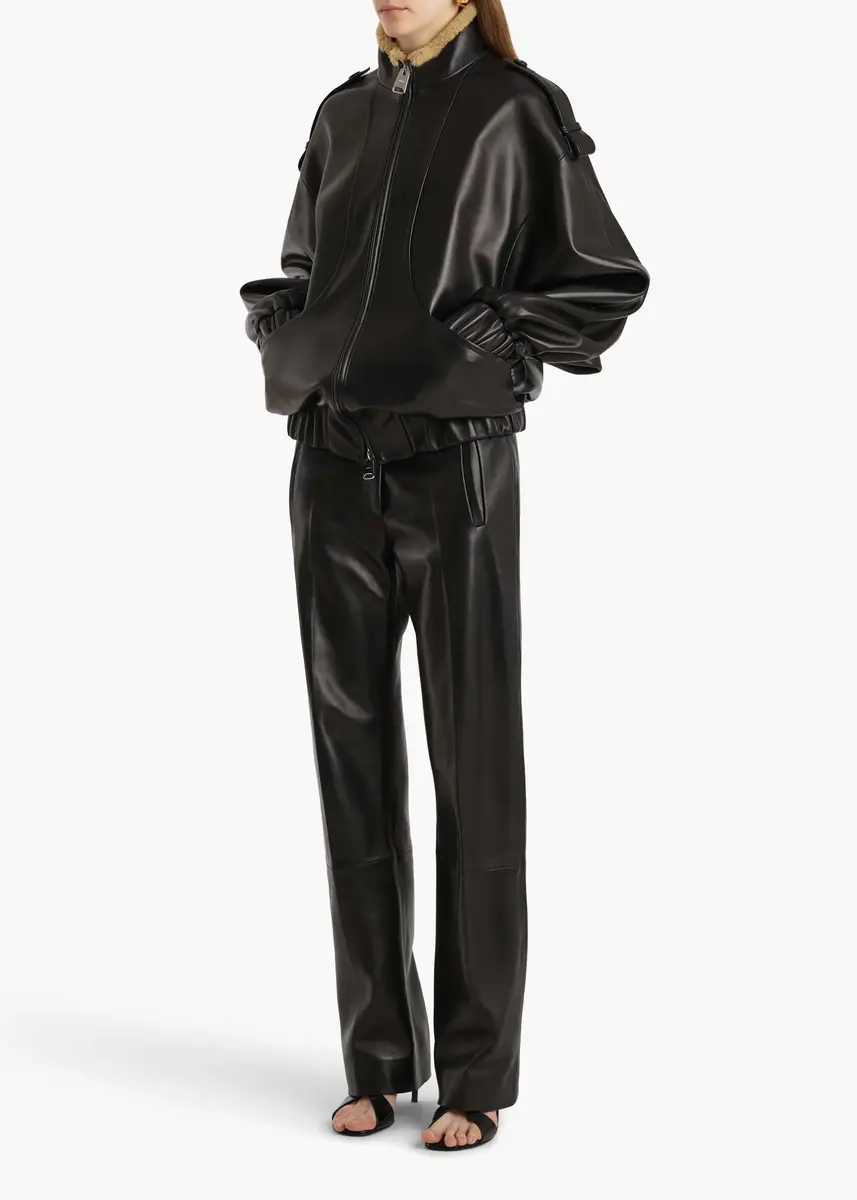 Khaite Miles Pant In Black Leather | Thumbnail 2 Khaite Miles Pant In Black Leather | Thumbnail 2