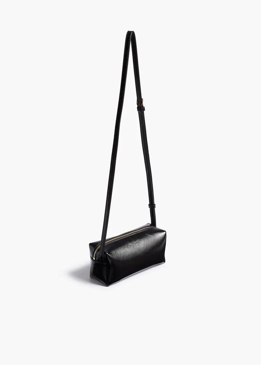 Khaite Mini Kye Crossbody Bag In Black Crackle Patent Leather | Thumbnail 2 Khaite Mini Kye Crossbody Bag In Black Crackle Patent Leather | Thumbnail 2