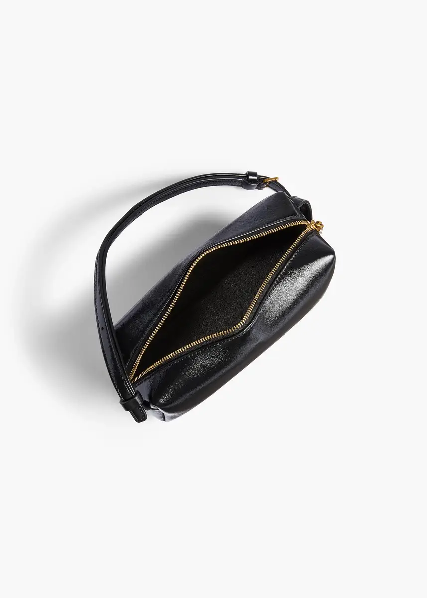Khaite Mini Kye Crossbody Bag In Black Crackle Patent Leather | Thumbnail 3 Khaite Mini Kye Crossbody Bag In Black Crackle Patent Leather | Thumbnail 3