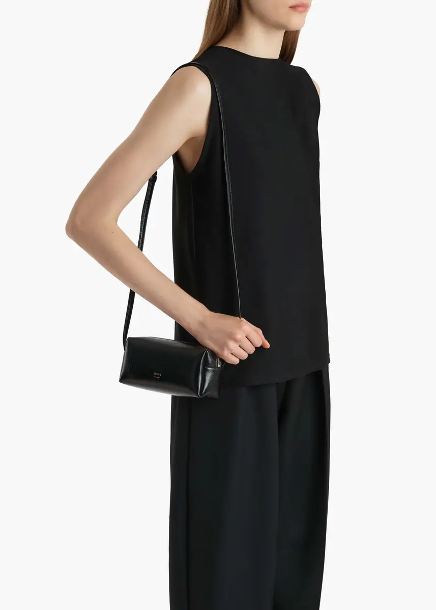 Khaite Mini Kye Crossbody Bag In Black Crackle Patent Leather | Thumbnail 5 Khaite Mini Kye Crossbody Bag In Black Crackle Patent Leather | Thumbnail 5