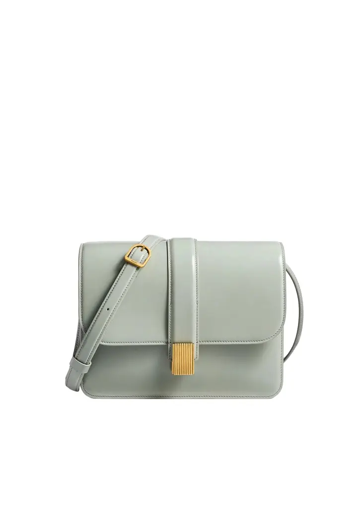 Khaite Blake Crossbody Bag In Eucalyptus Leather | Image 1 Khaite Blake Crossbody Bag In Eucalyptus Leather | Image 1