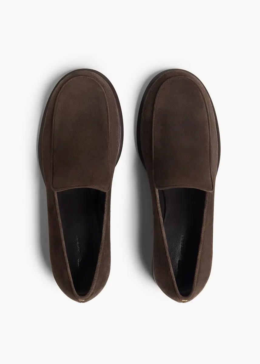 Khaite Miles Loafer In Ebano Suede | Thumbnail 3