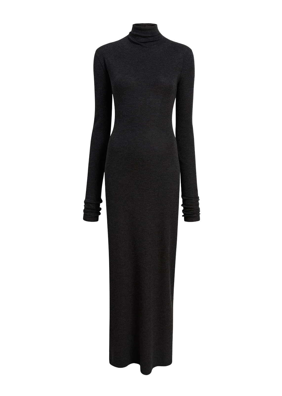 Norla Dress In Charcoal Silk Cashmere Jersey Norla Dress In Charcoal Silk Cashmere Jersey