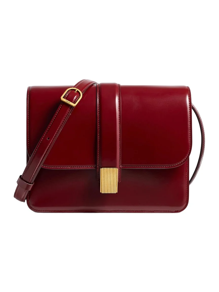 Blake Crossbody Bag In Oxblood Leather