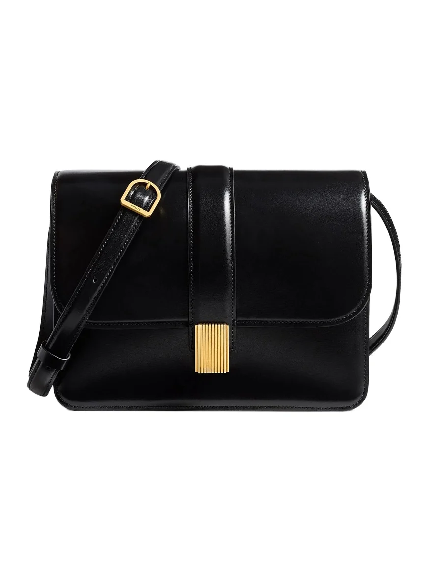 Blake Crossbody Bag In Black Leather Blake Crossbody Bag In Black Leather