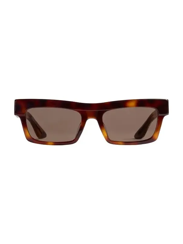 Khaite X Oliver Peoples 1985C In Dark Mahogany And