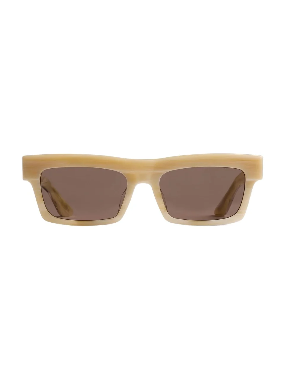 Khaite Khaite X Oliver Peoples 1985C In Beige Silk And Brown