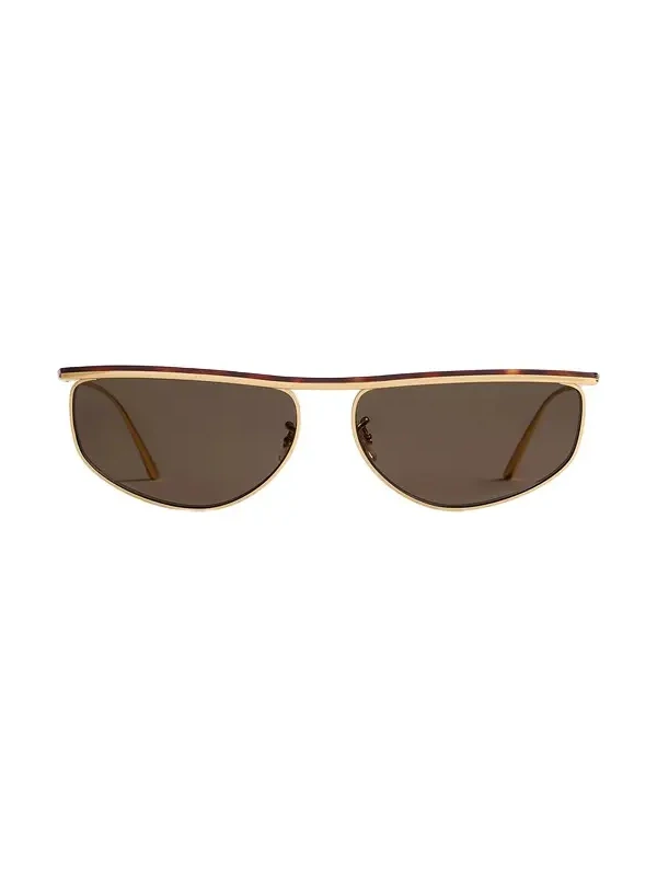 Khaite X Oliver Peoples 1986C In Gold And Green Khaite X Oliver Peoples 1986C In Gold And Green