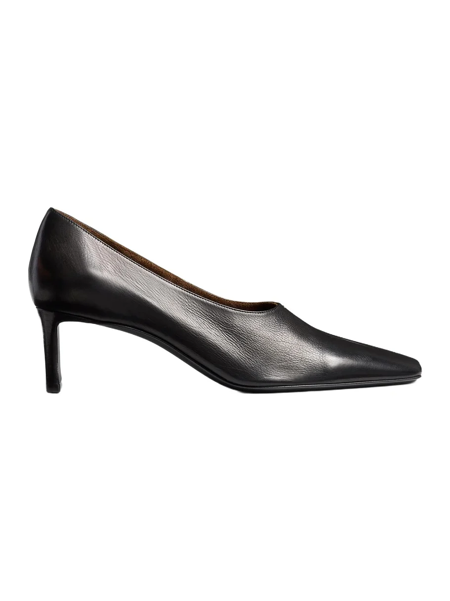 Cecilia Pump In Black Leather Cecilia Pump In Black Leather
