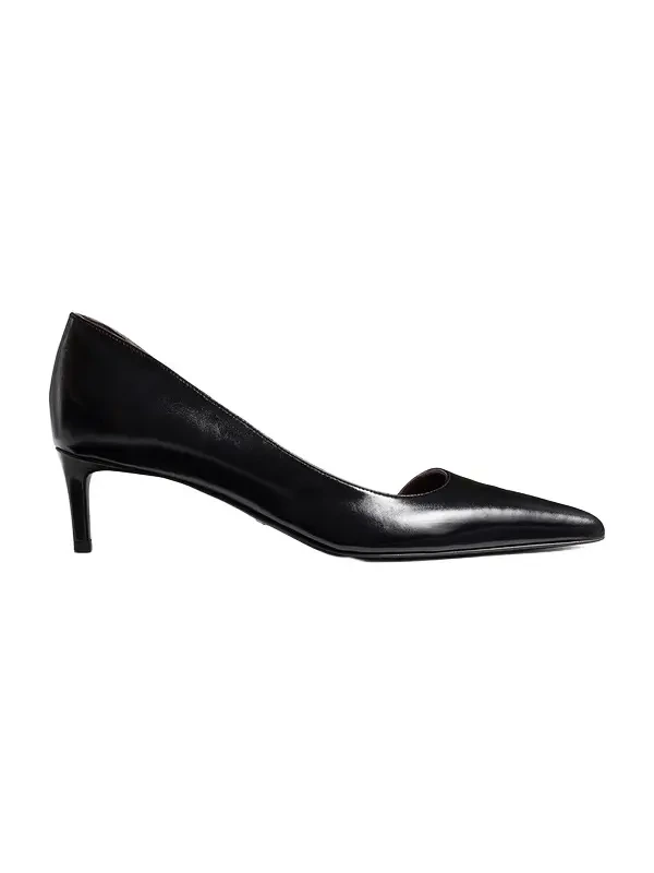 Jett D'orsay Low Pump In Black Glazed Leather