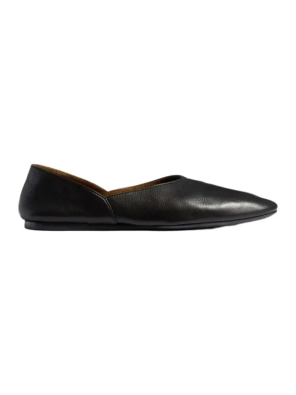 Jane Flat In Black Leather Jane Flat In Black Leather