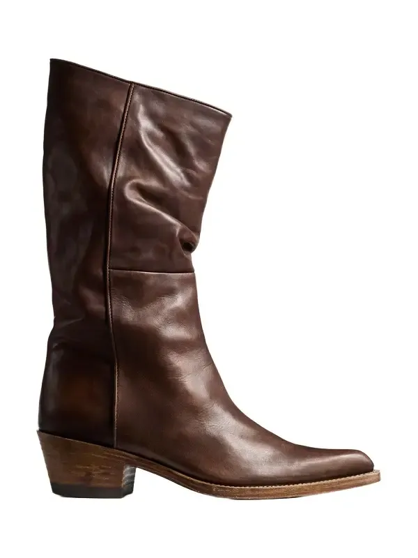 Clive Boot In Dark Brown Leather Clive Boot In Dark Brown Leather