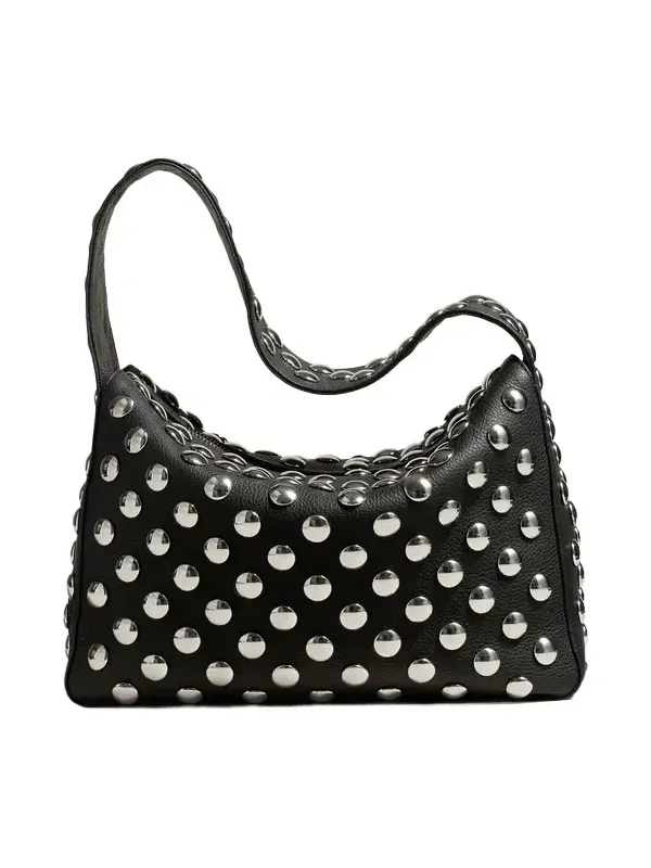 Elena Bag In Black Leather With Studs Elena Bag In Black Leather With Studs