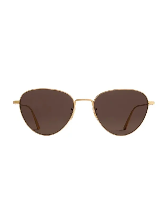 Khaite X Oliver Peoples 1991C In Gold And Brown Khaite X Oliver Peoples 1991C In Gold And Brown