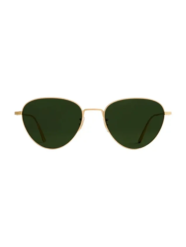 Khaite X Oliver Peoples 1991C In Gold And Green Khaite X Oliver Peoples 1991C In Gold And Green