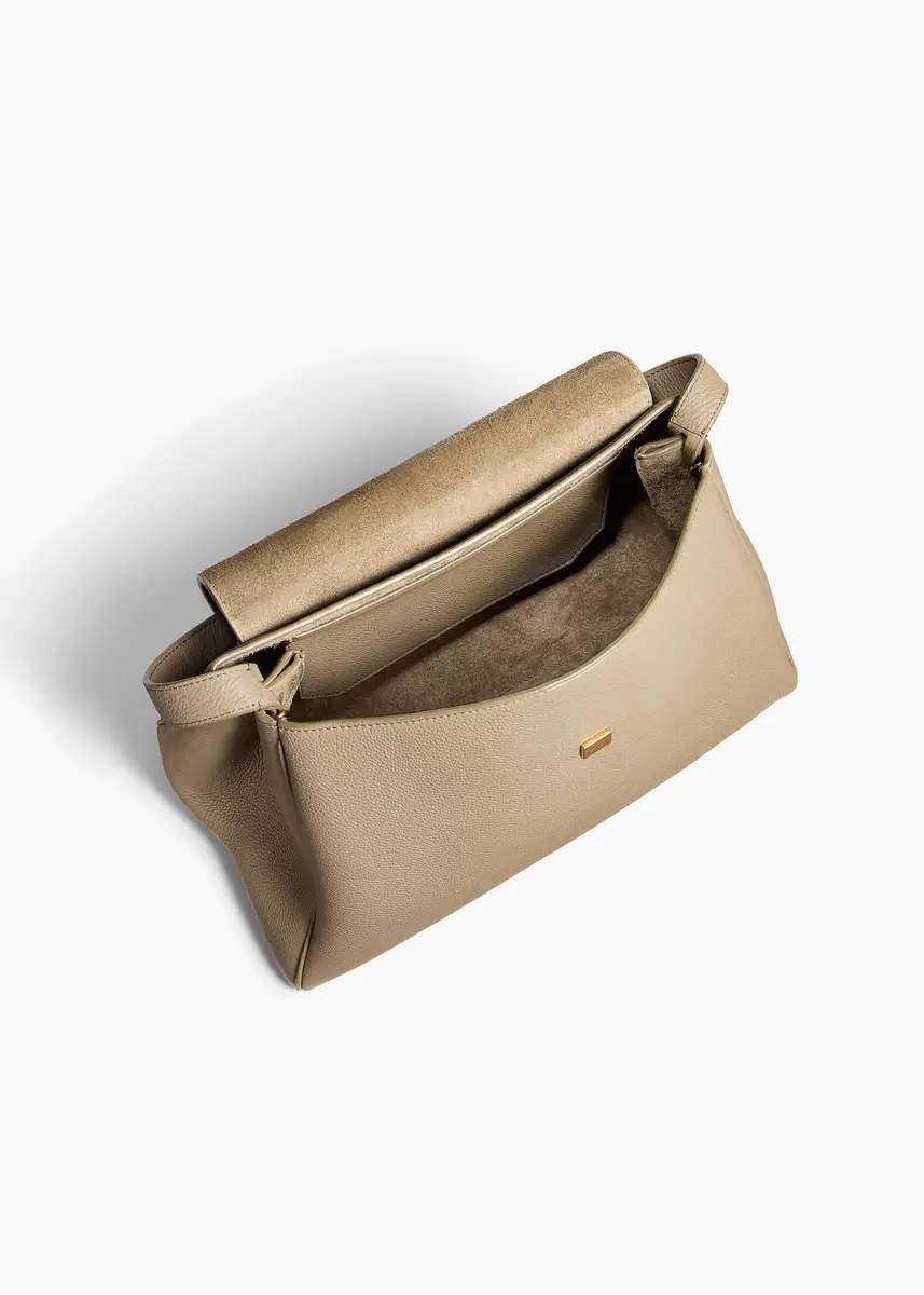 Khaite Audrey Top Handle Bag In Sage Pebbled Leather | Thumbnail 4 Khaite Audrey Top Handle Bag In Sage Pebbled Leather | Thumbnail 4