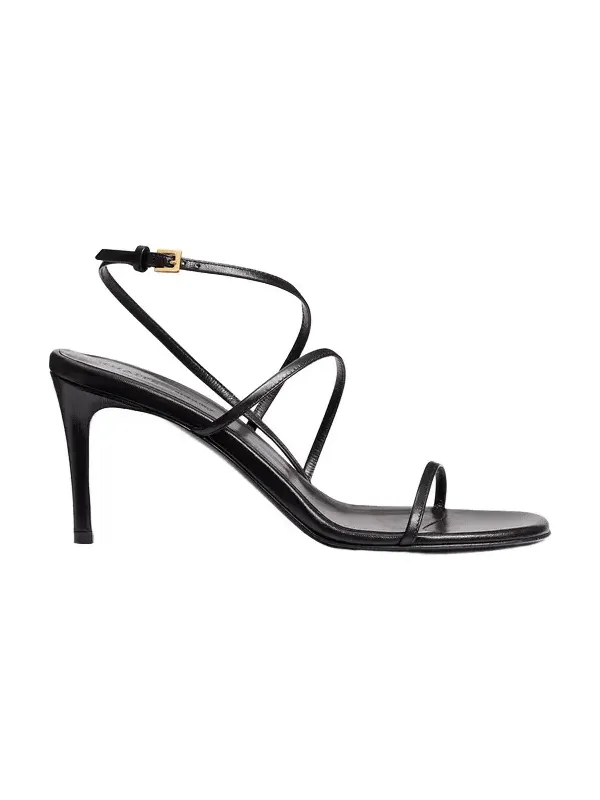 Loop Sandal In Black Leather Loop Sandal In Black Leather