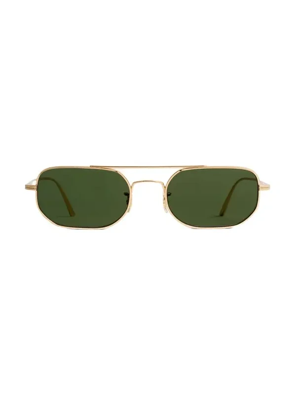 Khaite X Oliver Peoples 1989C In Gold And Green Khaite X Oliver Peoples 1989C In Gold And Green