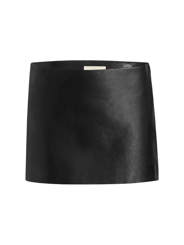 Jett Skirt In Black Leather Jett Skirt In Black Leather