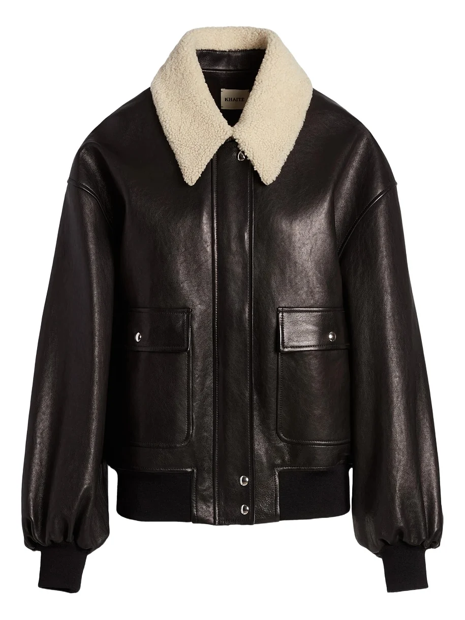 Khaite Shellar Jacket In Black Leather