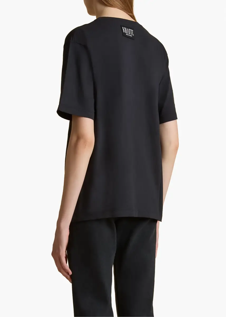 Khaite Mae T-Shirt In Black | Thumbnail 4 Khaite Mae T-Shirt In Black | Thumbnail 4