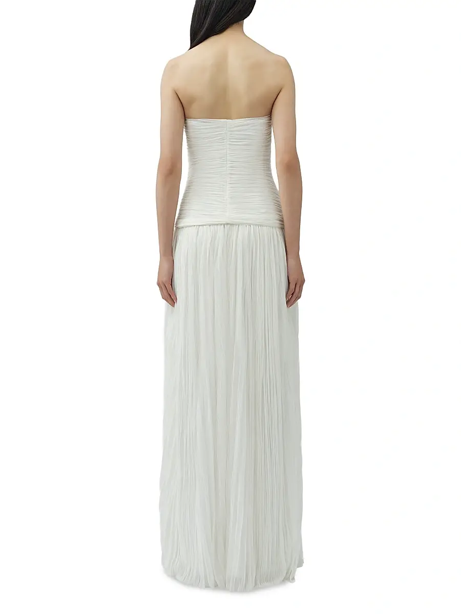 Simkhai Women's Danielle Crinkle Jersey Strapless Gown | Thumbnail 3 Simkhai Women's Danielle Crinkle Jersey Strapless Gown | Thumbnail 3