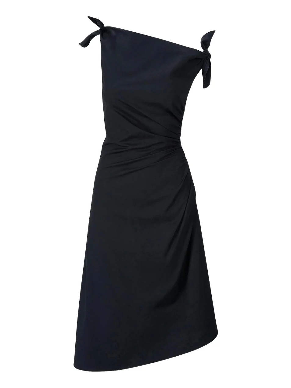 Women's Bellaria Ruched Asymmetric Cotton Midi-Dress Women's Bellaria Ruched Asymmetric Cotton Midi-Dress