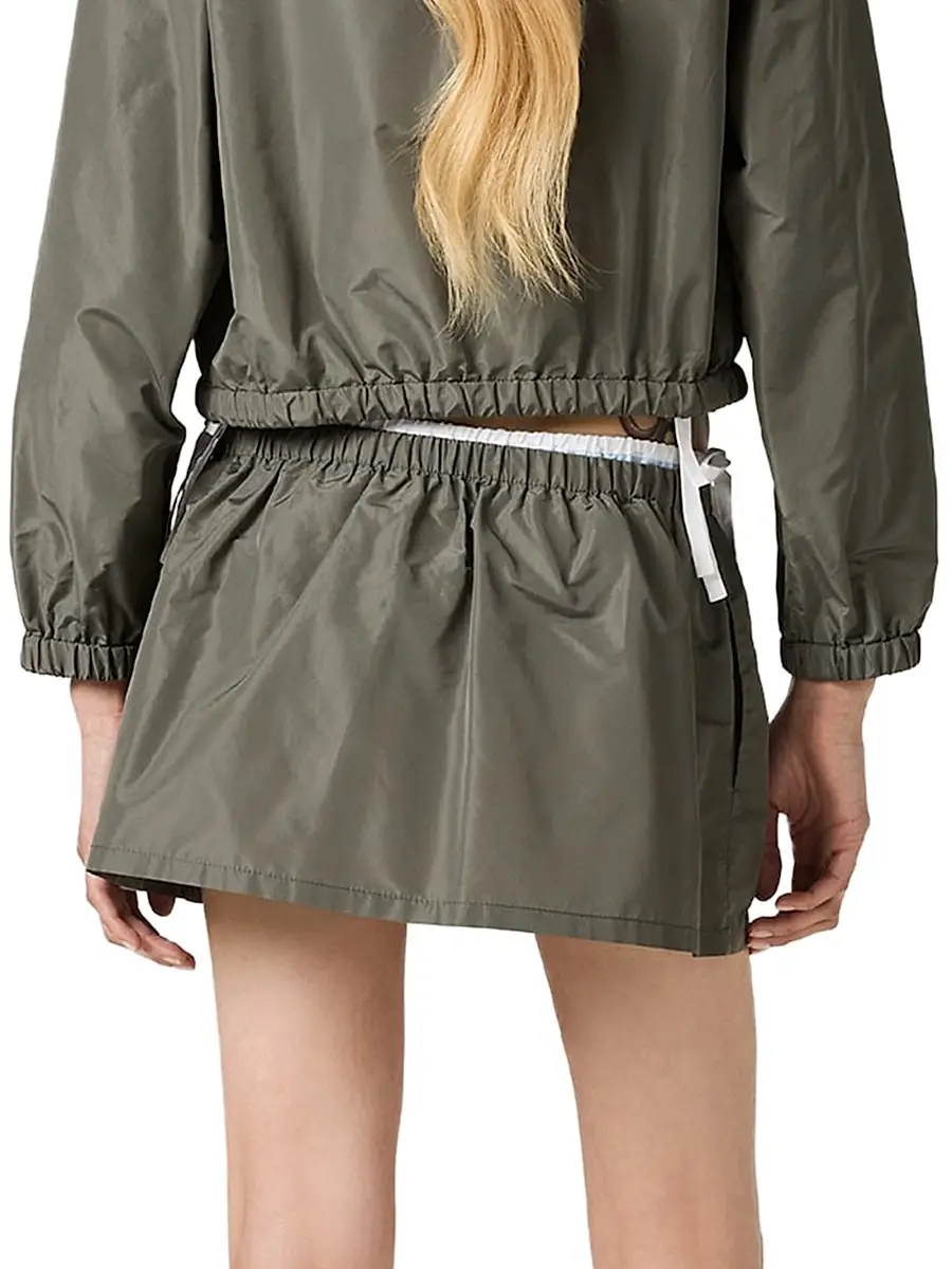 Miu Miu Women's Technical Fabric Mini Skirt | Thumbnail 3