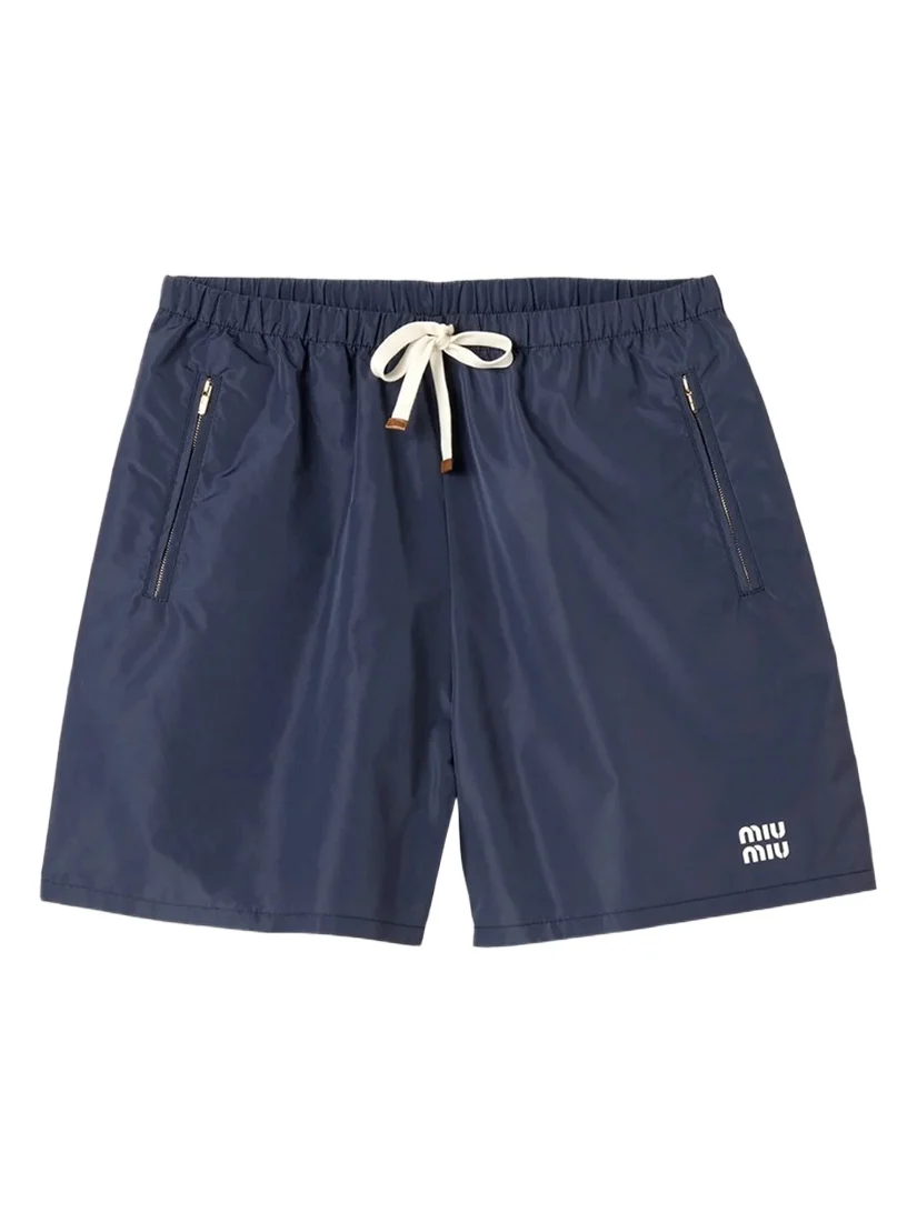 Miu Miu Women's Technical Fabric Bermuda Shorts