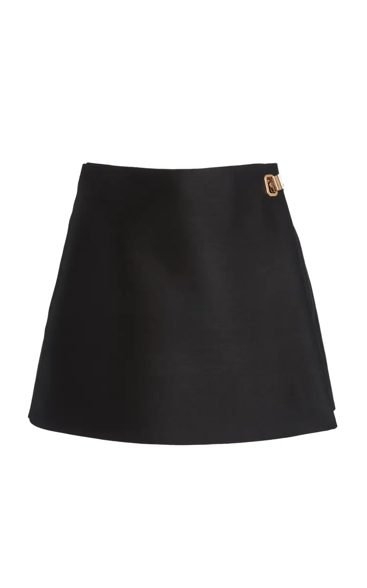 Balenciaga Tailored Wool-Silk Skort | Thumbnail 3 Balenciaga Tailored Wool-Silk Skort | Thumbnail 3