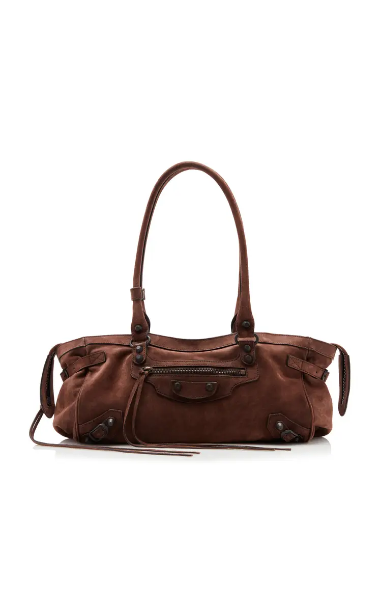 Balenciaga Le City East/West Suede Bag | Thumbnail 2 Balenciaga Le City East/West Suede Bag | Thumbnail 2