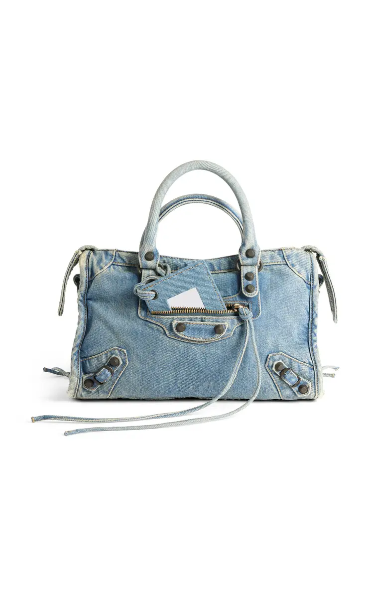 Balenciaga Le City Small Denim Bag | Thumbnail 9
