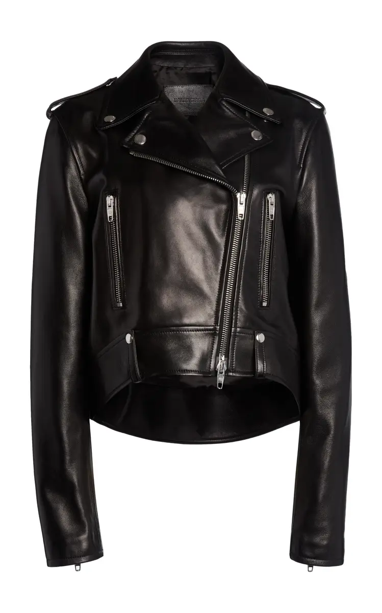 Balenciaga Leather Biker Jacket | Image 1 Balenciaga Leather Biker Jacket | Image 1
