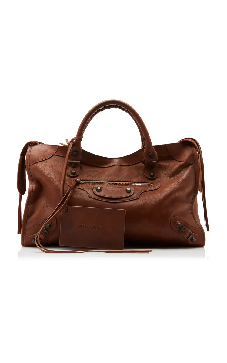 Balenciaga Le City Medium Leather Bag | Thumbnail 4