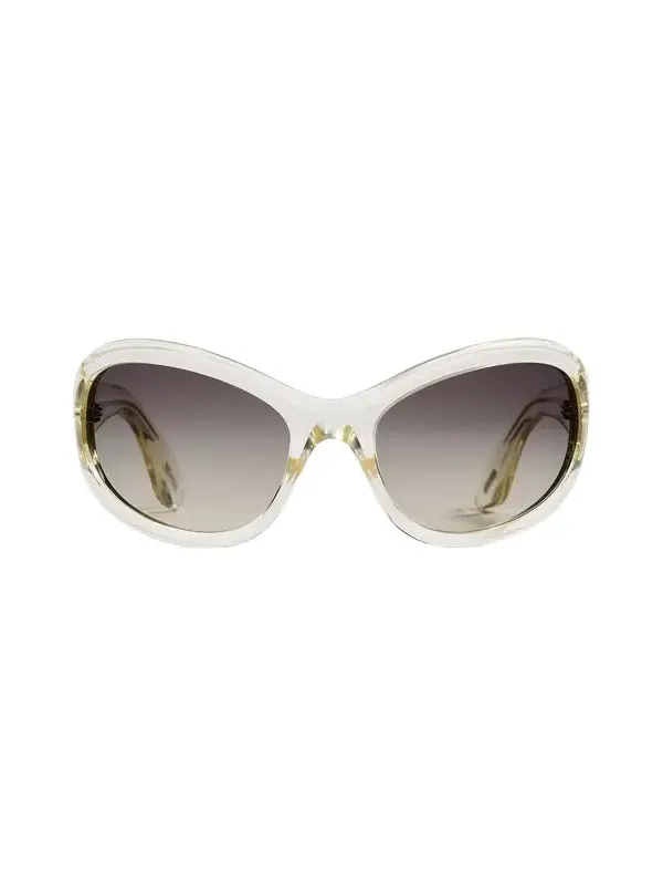 Khaite Khaite X Oliver Peoples 1967C In Pale Citrine And Grey Gradient