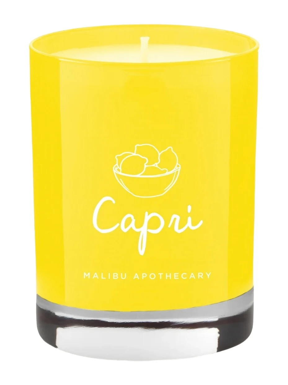 Malibu Apothecary Capri Yellow Candle No Color