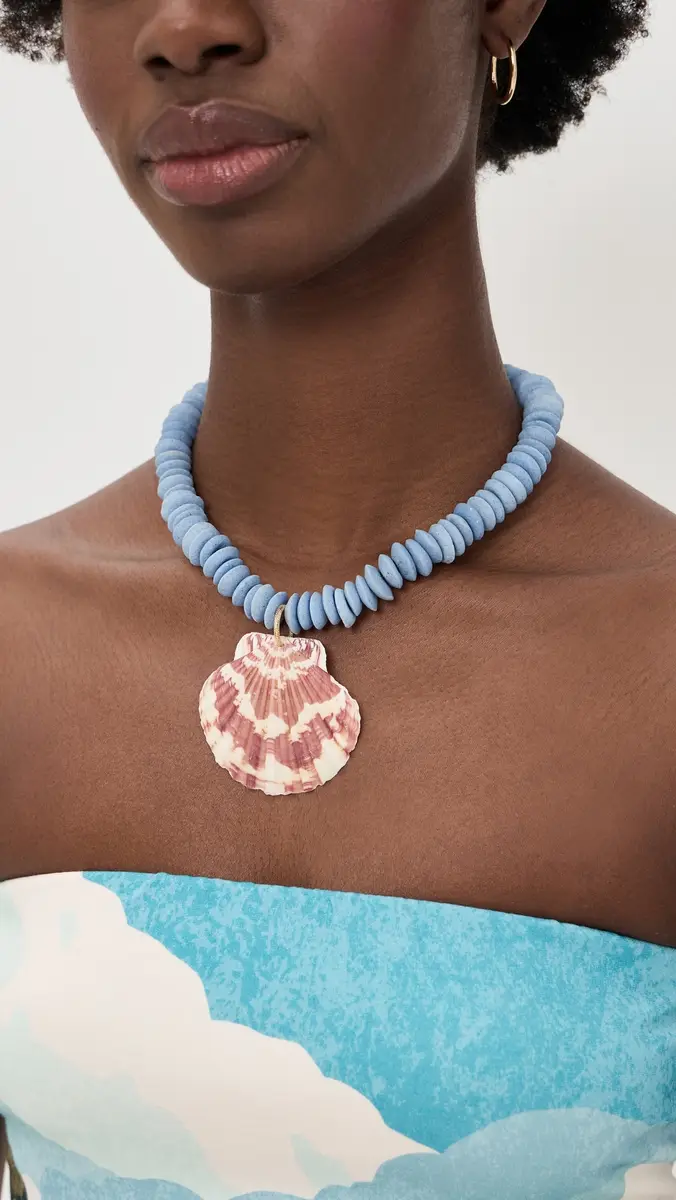 Logan Tay Carolina Blue Shell Necklace | Thumbnail 3 Logan Tay Carolina Blue Shell Necklace | Thumbnail 3