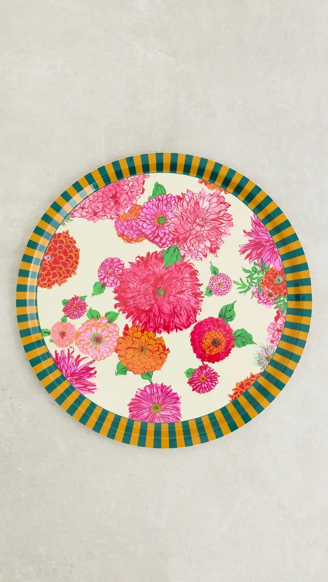 La DoubleJ Large Round Printed Tray | Thumbnail 2