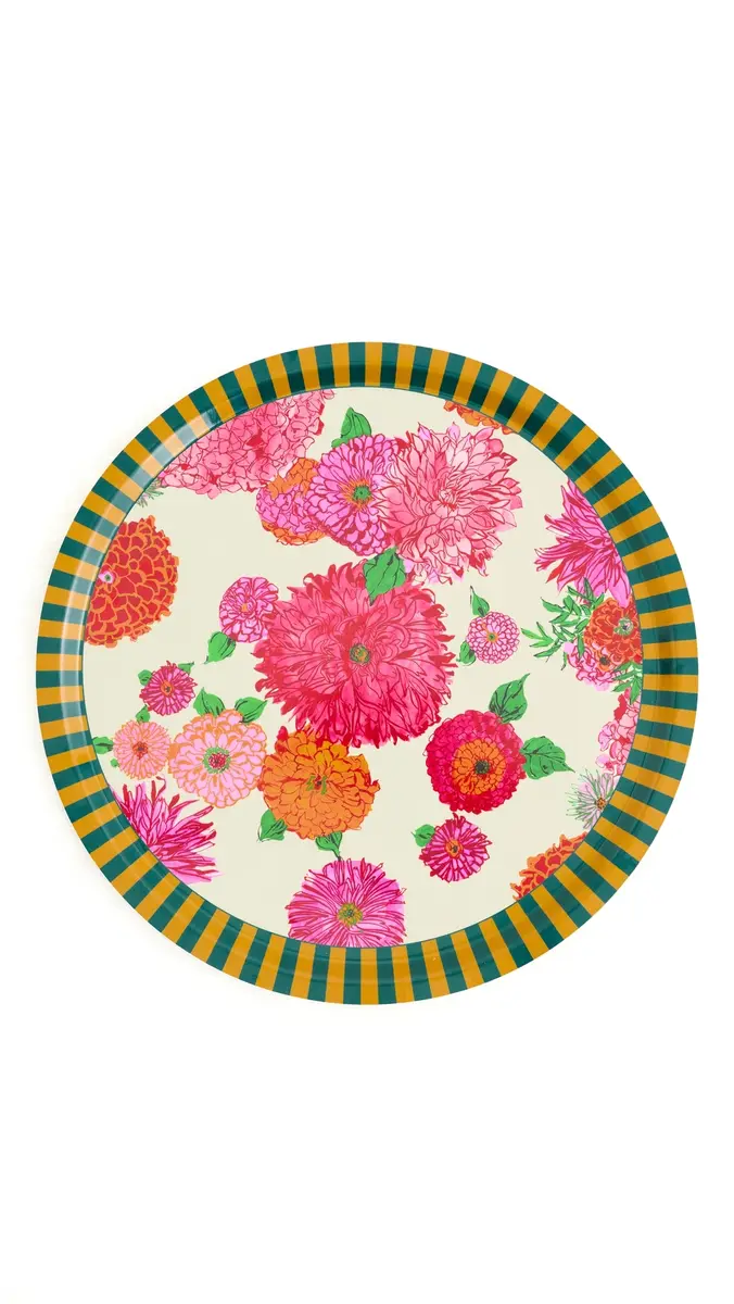 La DoubleJ Large Round Printed Tray | Thumbnail 4