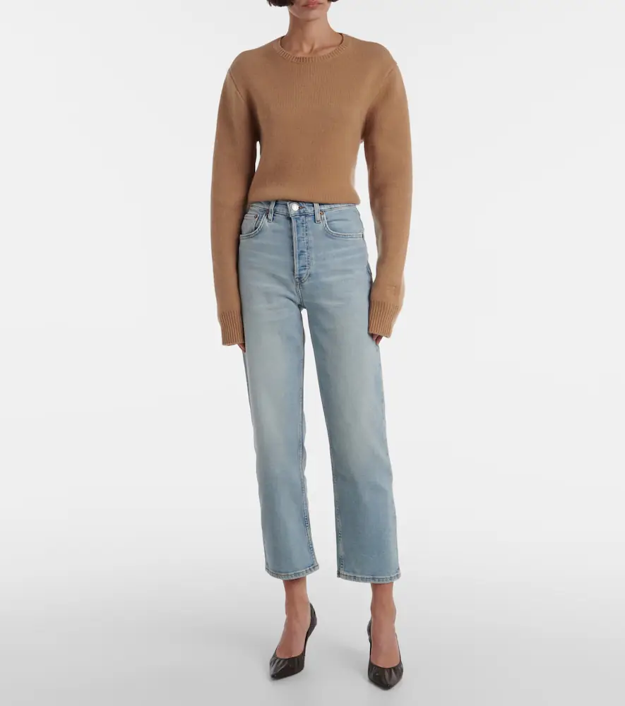 RE/DONE 70s Stove Pipe high-rise straight jeans | Thumbnail 2