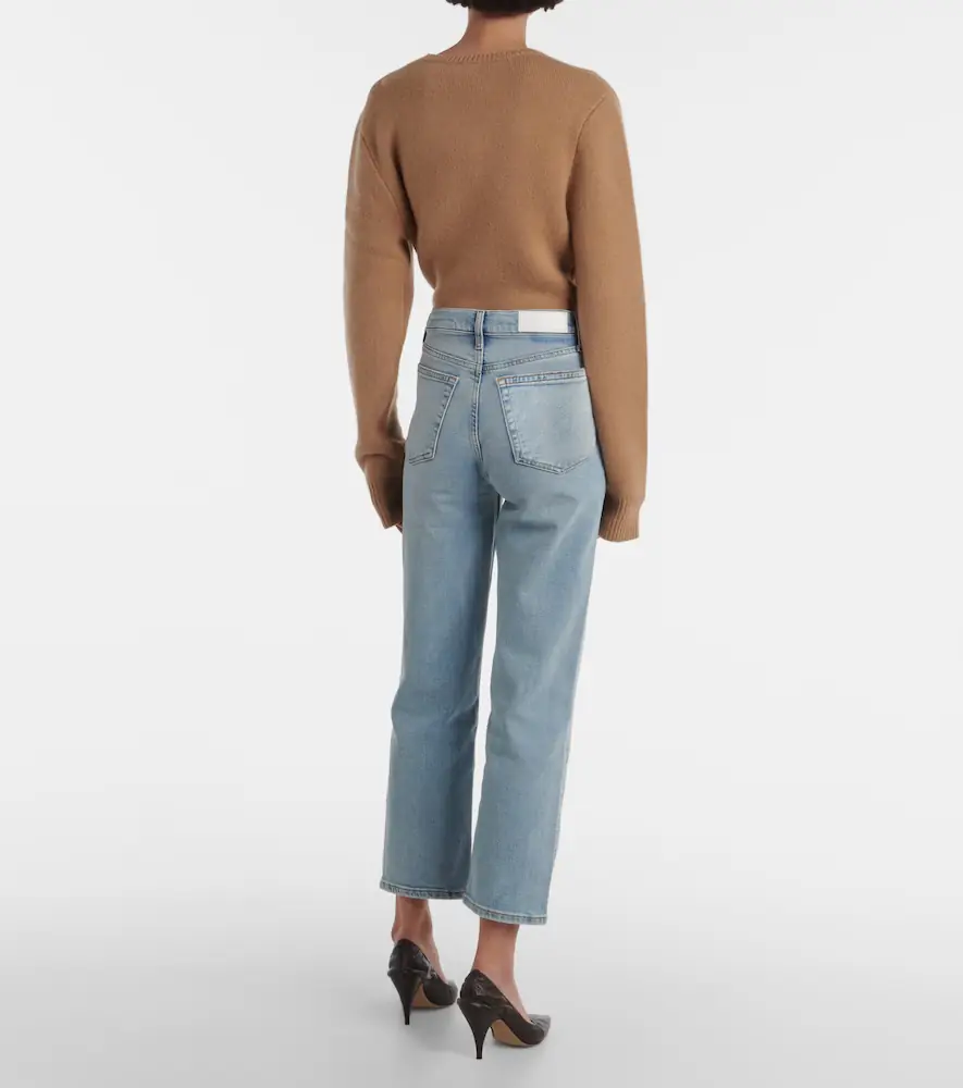 RE/DONE 70s Stove Pipe high-rise straight jeans | Thumbnail 4