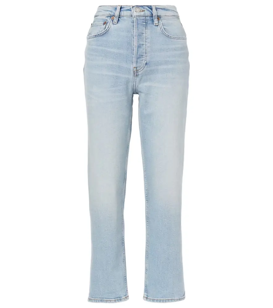 RE/DONE 70s Stove Pipe high-rise straight jeans
