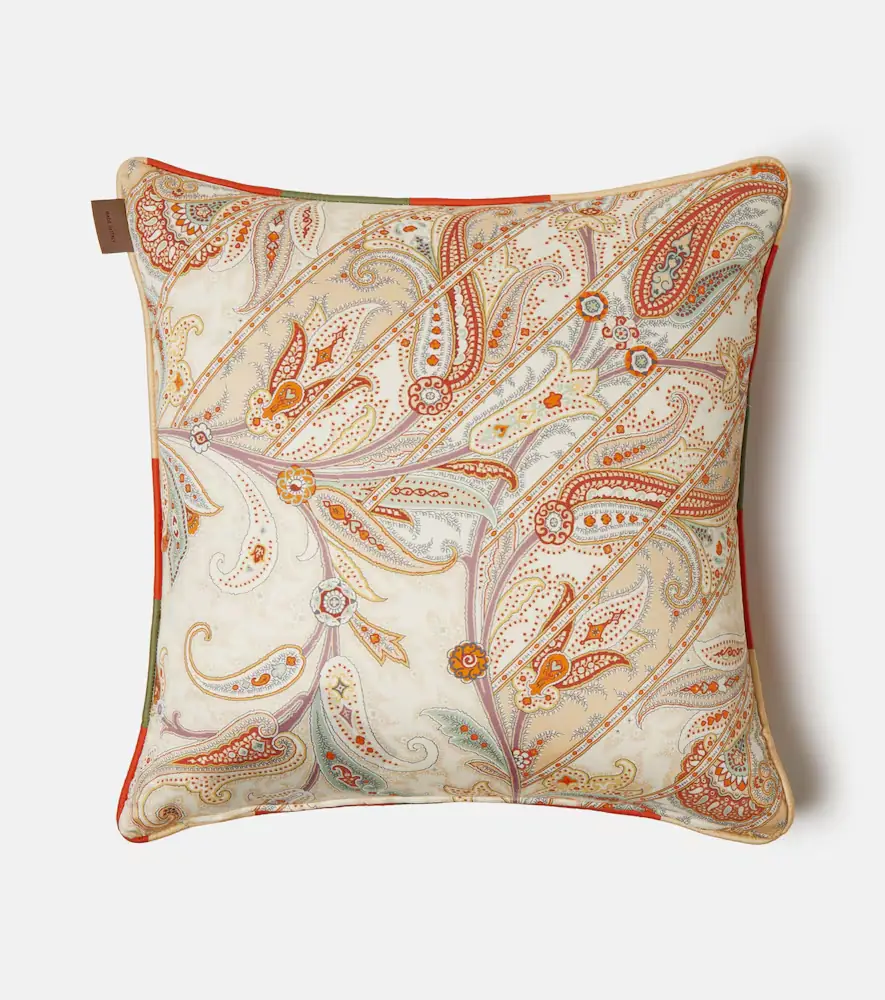 Etro Paisley cotton cushion | Thumbnail 4