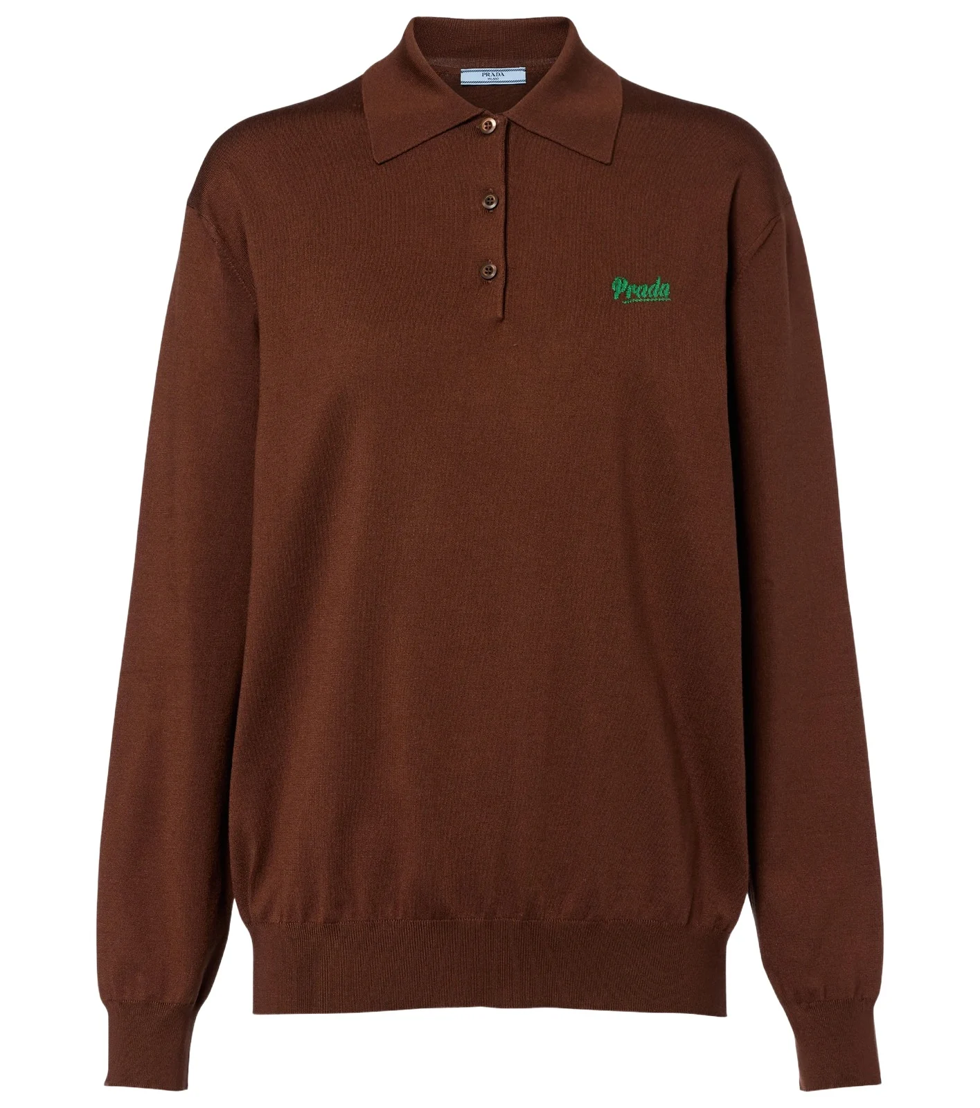 Silk-blend polo sweater Silk-blend polo sweater