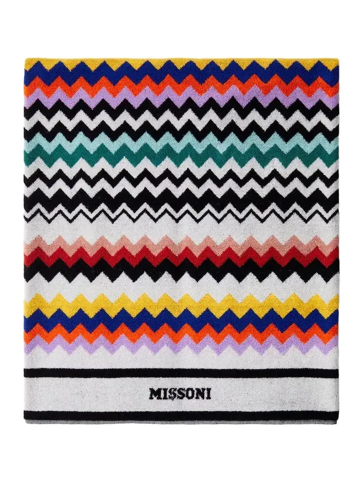 Missoni Best Zigzag cotton terry beach towel
