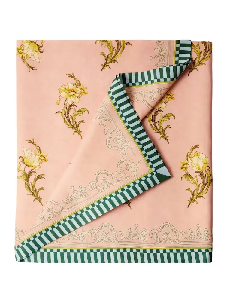La DoubleJ Nymph Bloom Large linen tablecloth