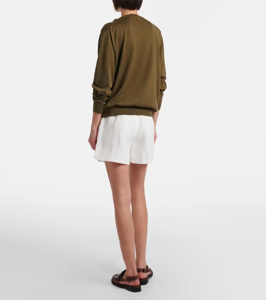 Ralph Lauren Collection Denise belted linen shorts | Thumbnail 2 Ralph Lauren Collection Denise belted linen shorts | Thumbnail 2